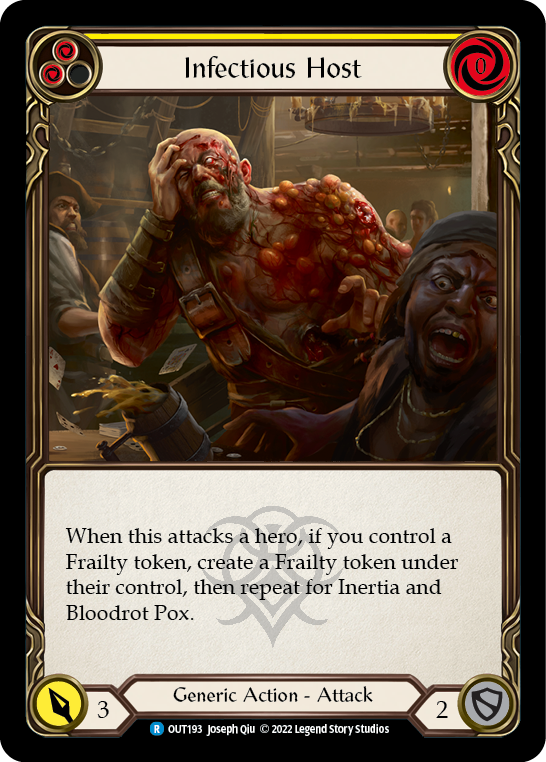 Infectious Host (Yellow) [Outsiders] Rainbow Foil