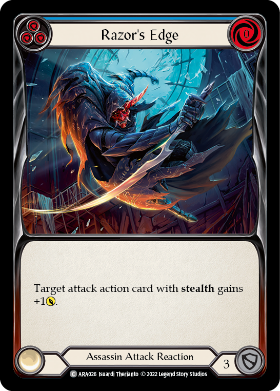 Razor's Edge (Blue) [Outsiders] (Arakni Blitz Deck)