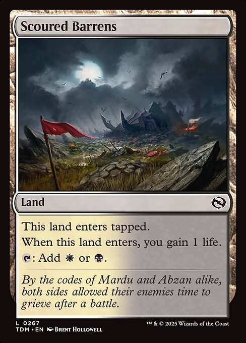 Scoured Barrens (267) [Tarkir: Dragonstorm]