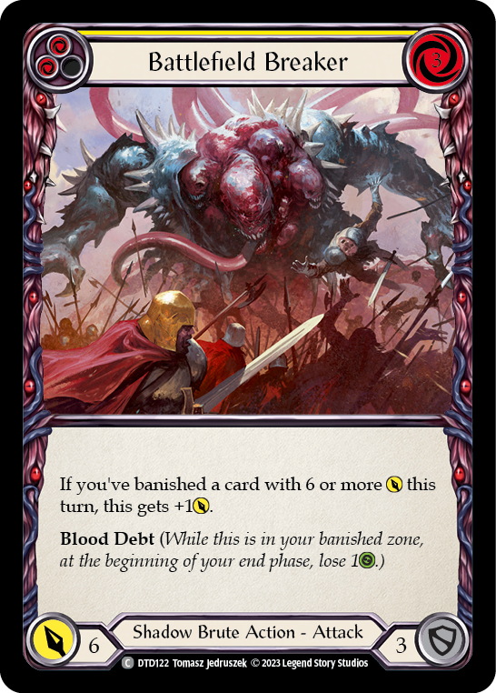 Battlefield Breaker (Yellow) [Dusk Till Dawn] Rainbow Foil