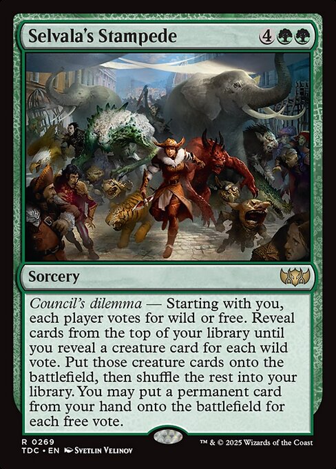 Selvala's Stampede (269) [Tarkir: Dragonstorm Commander]