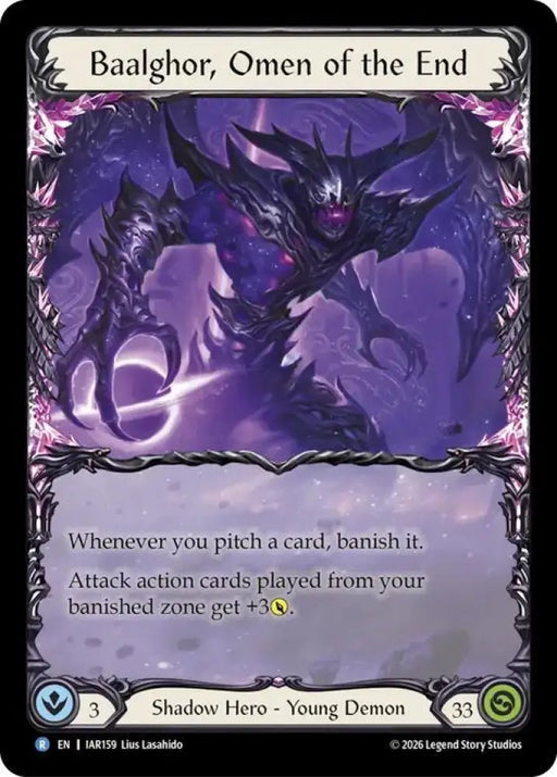 Baalghor, Omen of the End (IAR159) [Usurp the Shadow Throne Pre-release Cards]