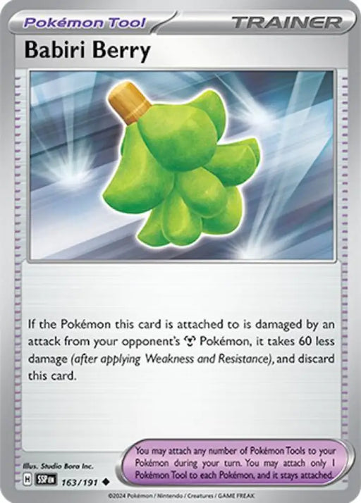 Babiri Berry (163/191) [Scarlet & Violet: Surging Sparks] - Pokemon Single