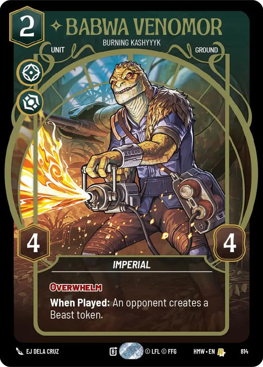 Babwa Venomor - Burning Kashyyyk (Prestige) (814) [Homeworlds]