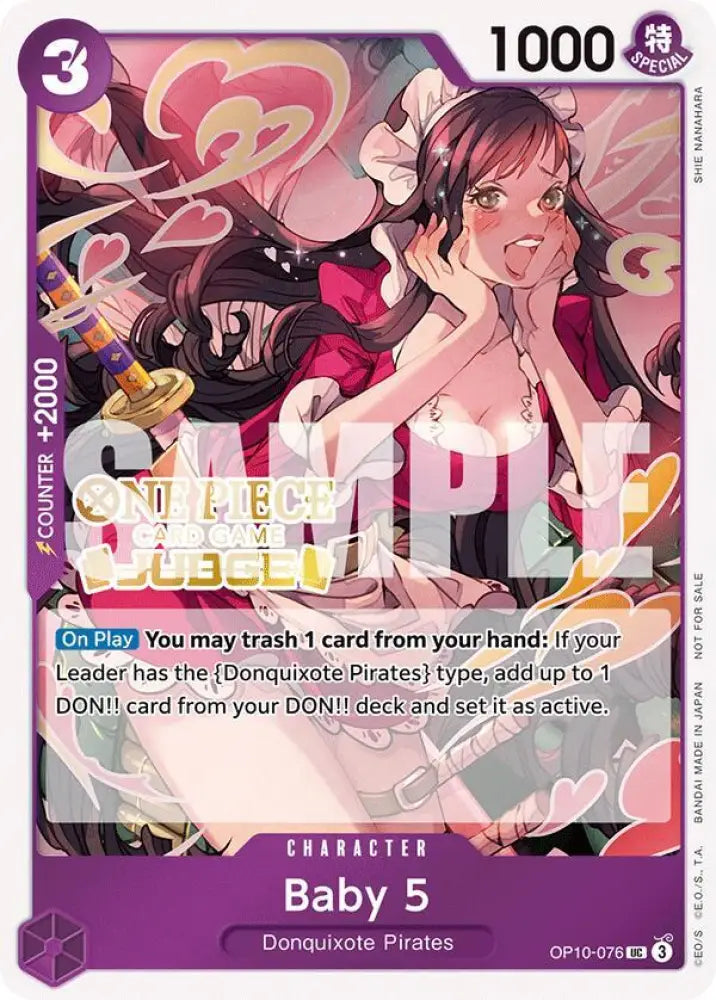 Baby 5 (Judge Pack Vol. 5) (OP10-076) [One Piece Promotion Cards]