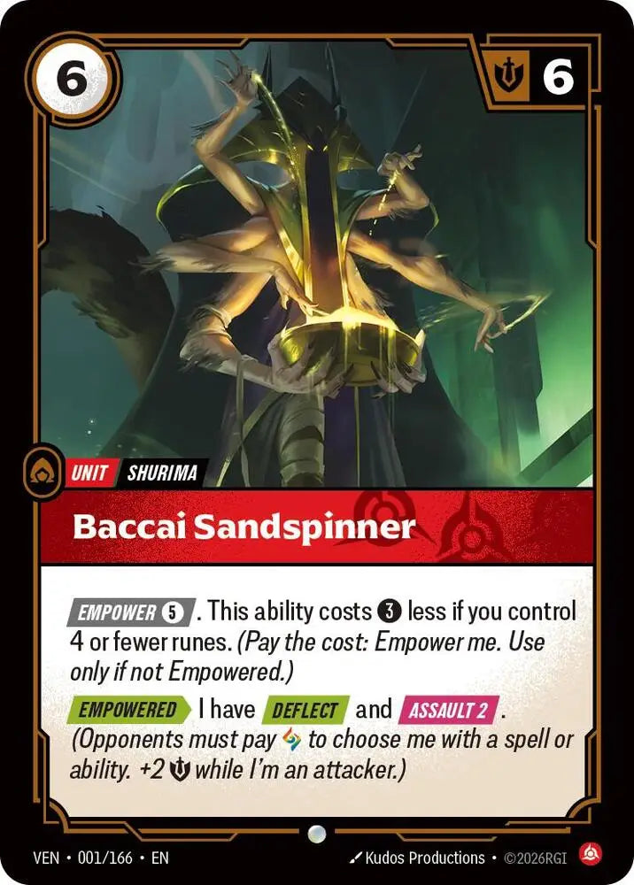 Baccai Sandspinner (001/166) [Vendetta]
