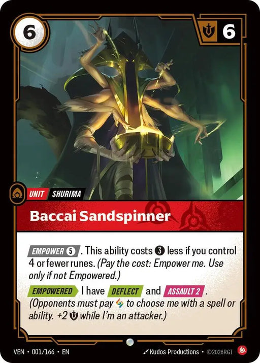 Baccai Sandspinner (001/166) [Vendetta]
