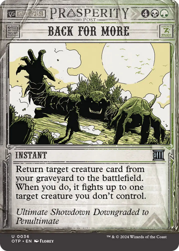 Back for More [Outlaws of Thunder Junction: Breaking News] - MTG Single