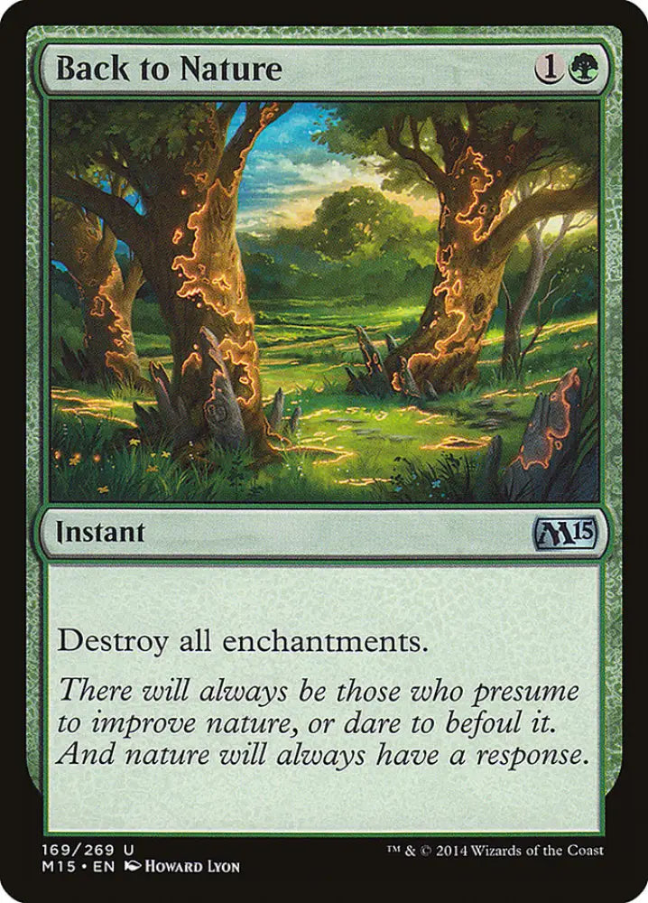 Back to Nature [Magic 2015] - MTG Single