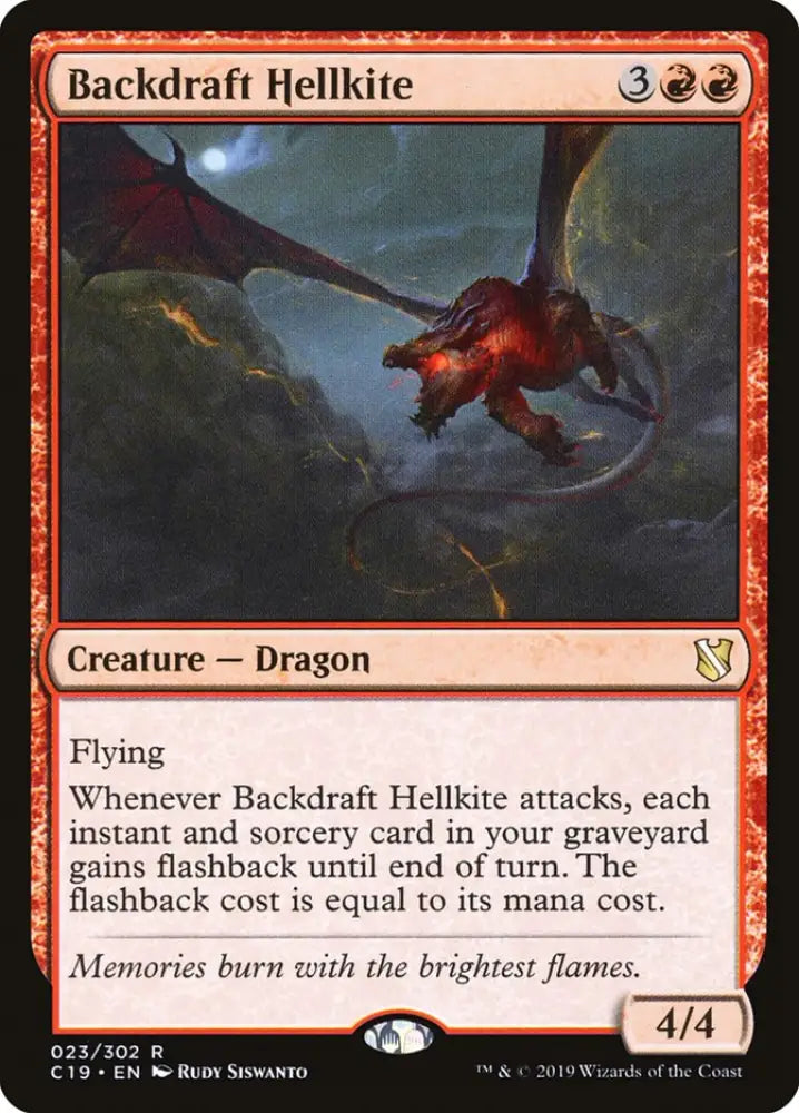 Backdraft Hellkite [Commander 2019] - MTG Single