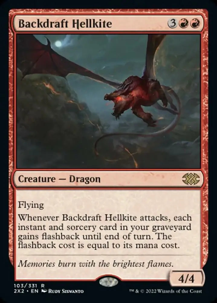 Backdraft Hellkite [Double Masters 2022] - MTG Single