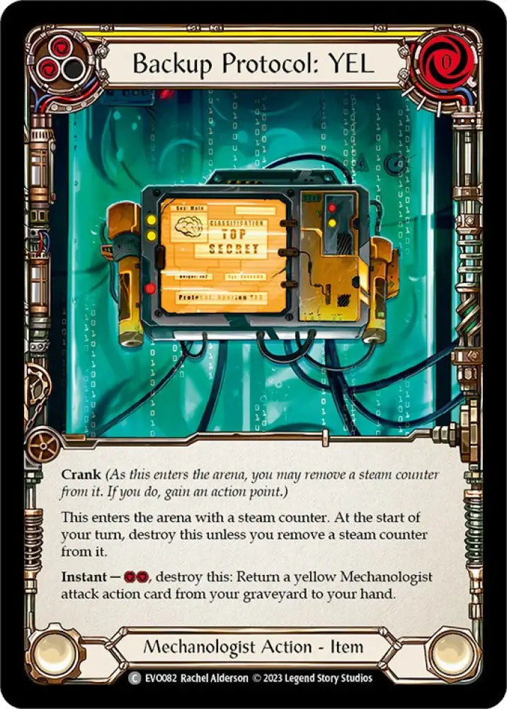 Backup Protocol: YEL [Bright Lights] Rainbow Foil - Flesh And Blood Single