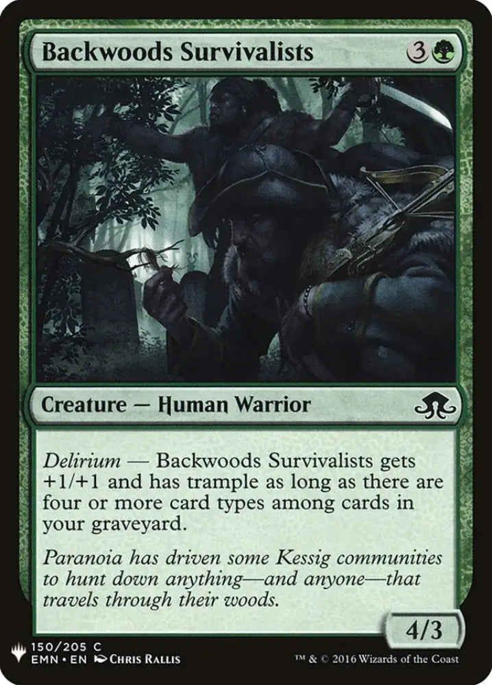 Backwoods Survivalists [Mystery Booster] - MTG Single