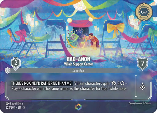 Bad-Anon - Villain Support Center (Enchanted) (222/204) [Shimmering Skies] - Lorcana Single