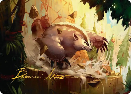 Badgermole Art Card (Gold-Stamped Signature) (12) [Avatar: The Last Airbender Art Series]