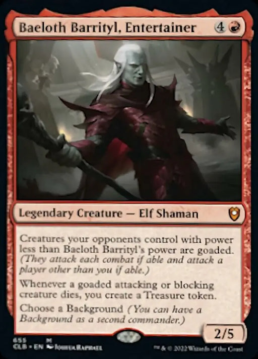 Baeloth Barrityl Entertainer [Commander Legends: Battle for Baldur’s Gate] - MTG Single