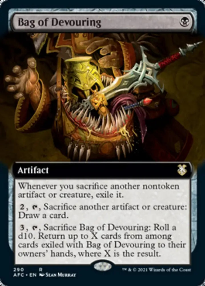 Bag of Devouring (Extended Art) [Dungeons & Dragons: Adventures in the Forgotten Realms Commander] - MTG Single