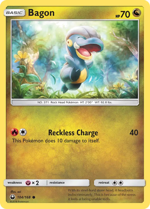 Bagon (104/168) [Sun & Moon: Celestial Storm] - Pokemon Single