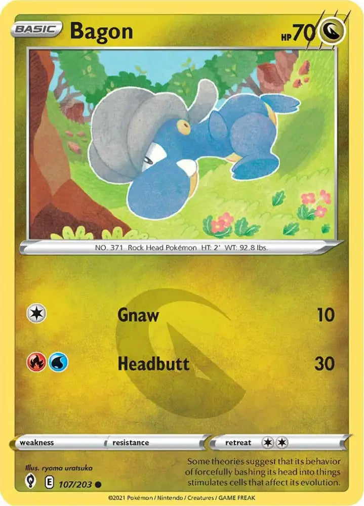 Bagon (107/203) [Sword & Shield: Evolving Skies] - Pokemon Single