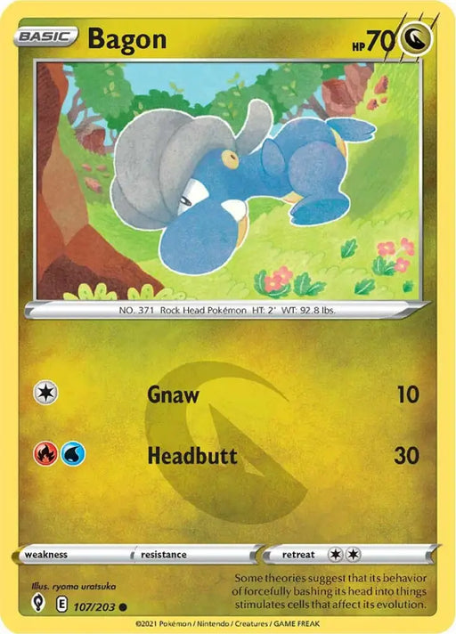 Bagon (107/203) [Sword & Shield: Evolving Skies] - Pokemon Single
