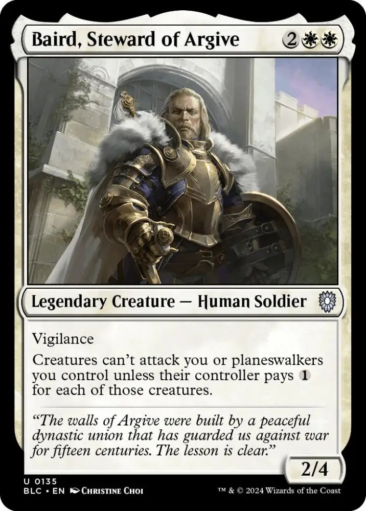 Baird Steward of Argive [Bloomburrow Commander] - MTG Single