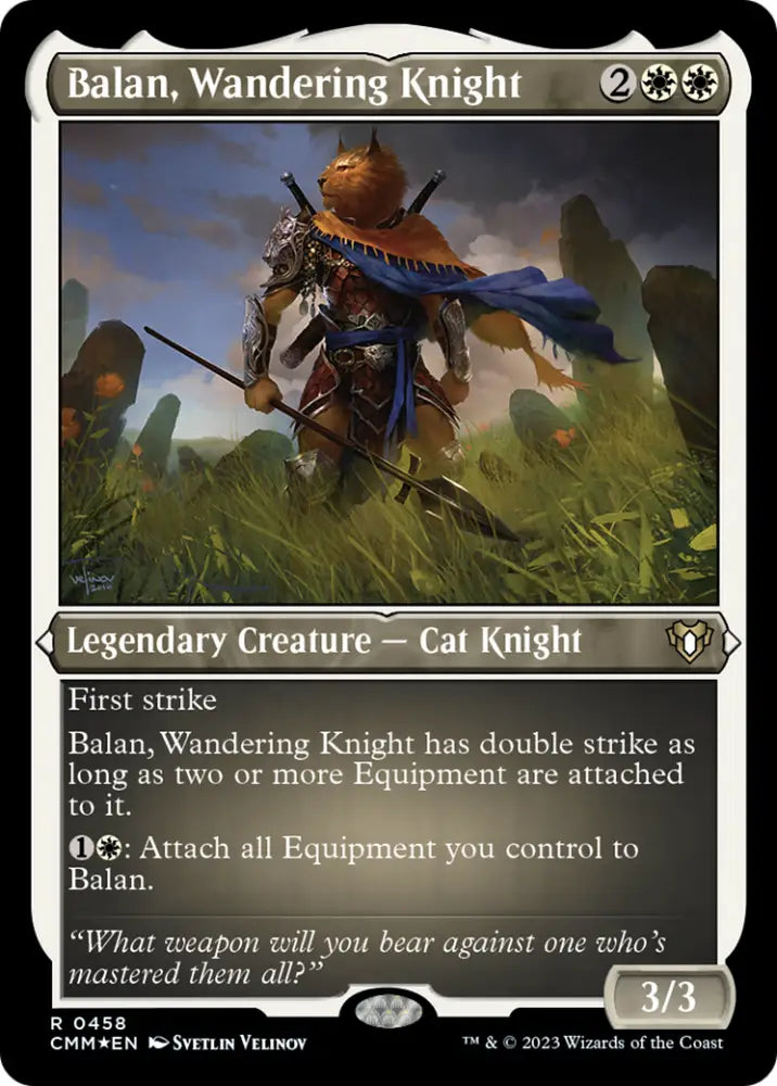 Balan Wandering Knight (Foil Etched) [Commander Masters] - MTG Single