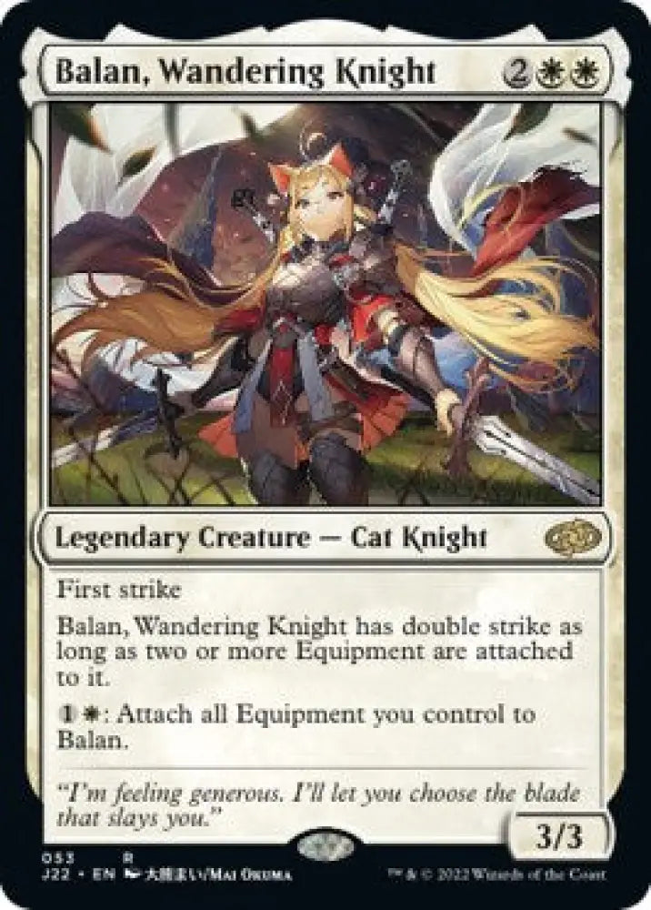Balan Wandering Knight [Jumpstart 2022] - MTG Single
