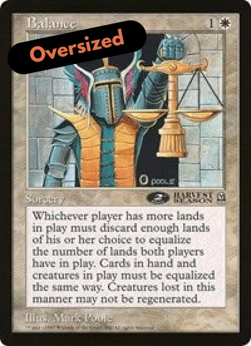 Balance (Oversized) [Oversize Cards] - MTG Single