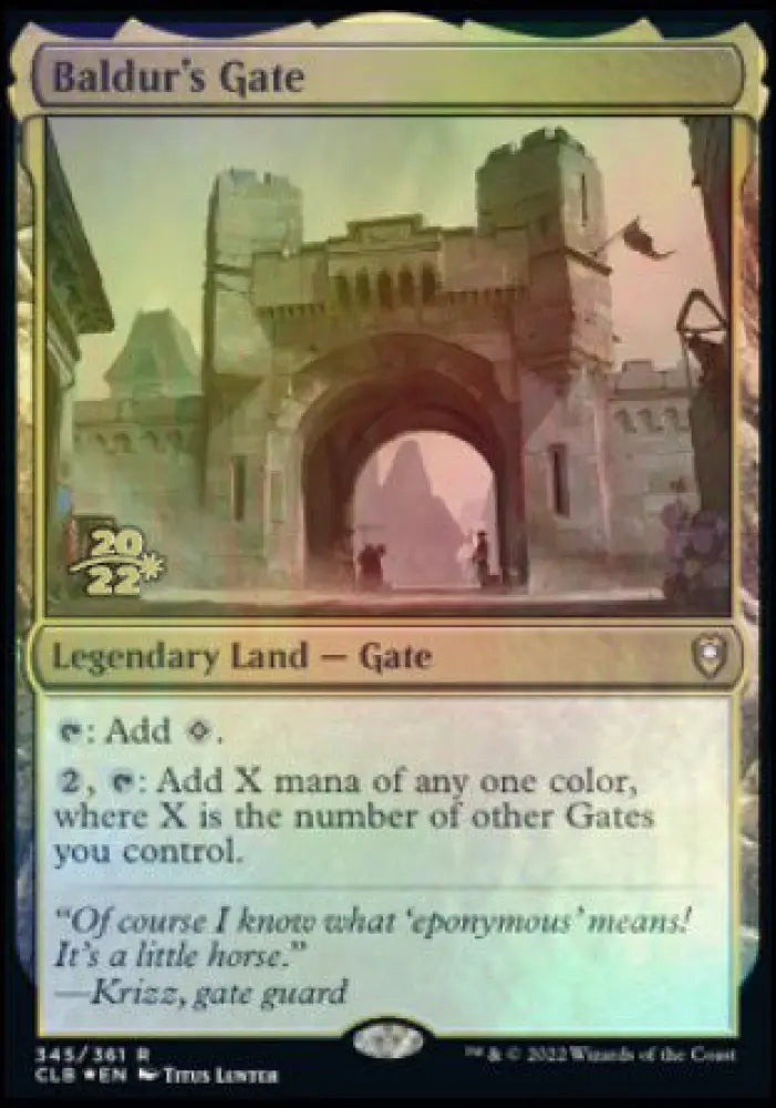 Baldur’s Gate [Commander Legends: Battle for Baldur’s Gate Prerelease Promos] - MTG Single