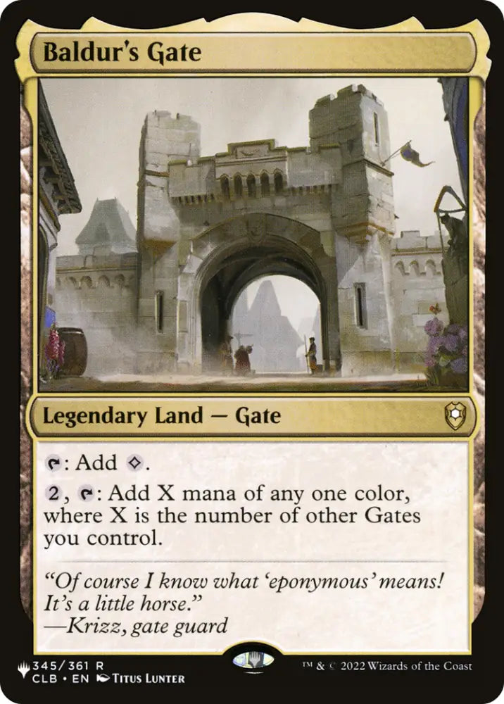 Baldur’s Gate [The List] - MTG Single