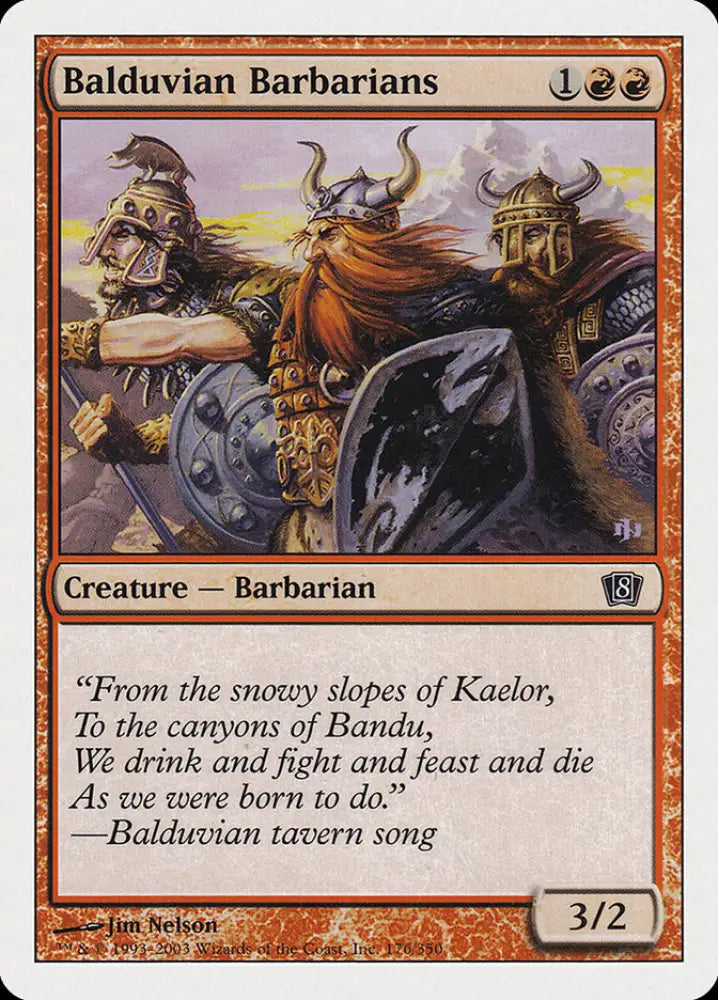 Balduvian Barbarians (176) [Eighth Edition] - MTG Single