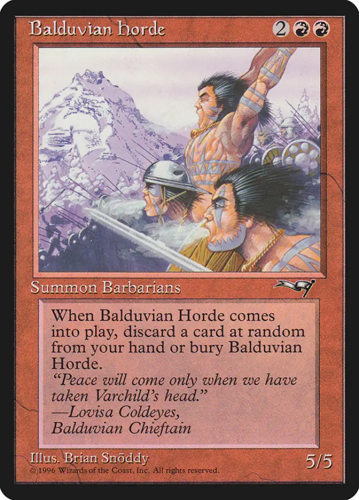Balduvian Horde [Alliances] - MTG Single