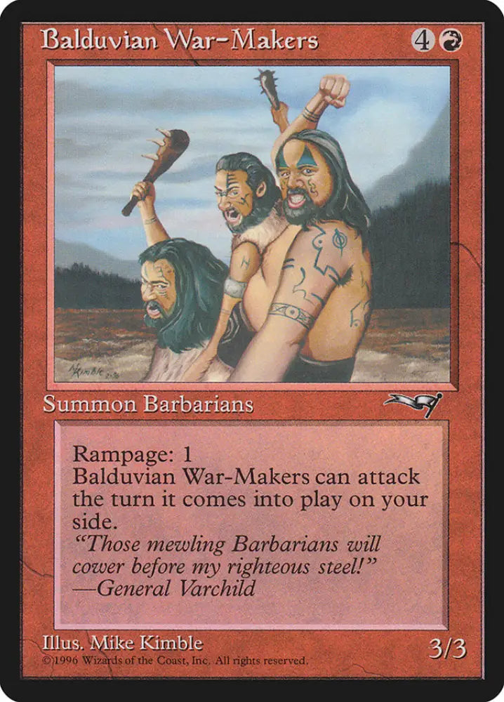 Balduvian War-Makers (Treeline Background) [Alliances] - MTG Single