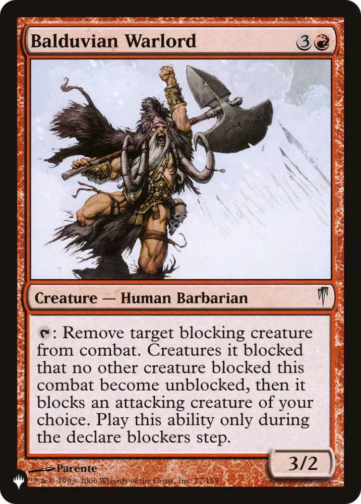Balduvian Warlord [The List] - MTG Single