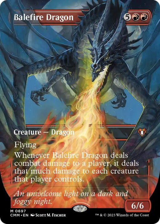 Balefire Dragon (Borderless Alternate Art) [Commander Masters] - MTG Single