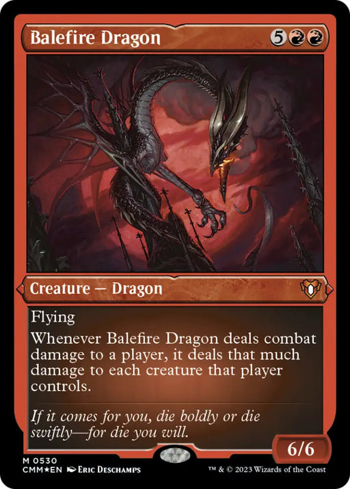 Balefire Dragon (Foil Etched) [Commander Masters] - MTG Single