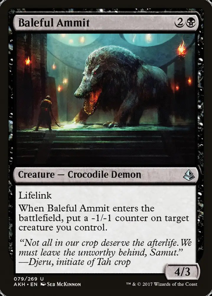Baleful Ammit [Amonkhet] - MTG Single