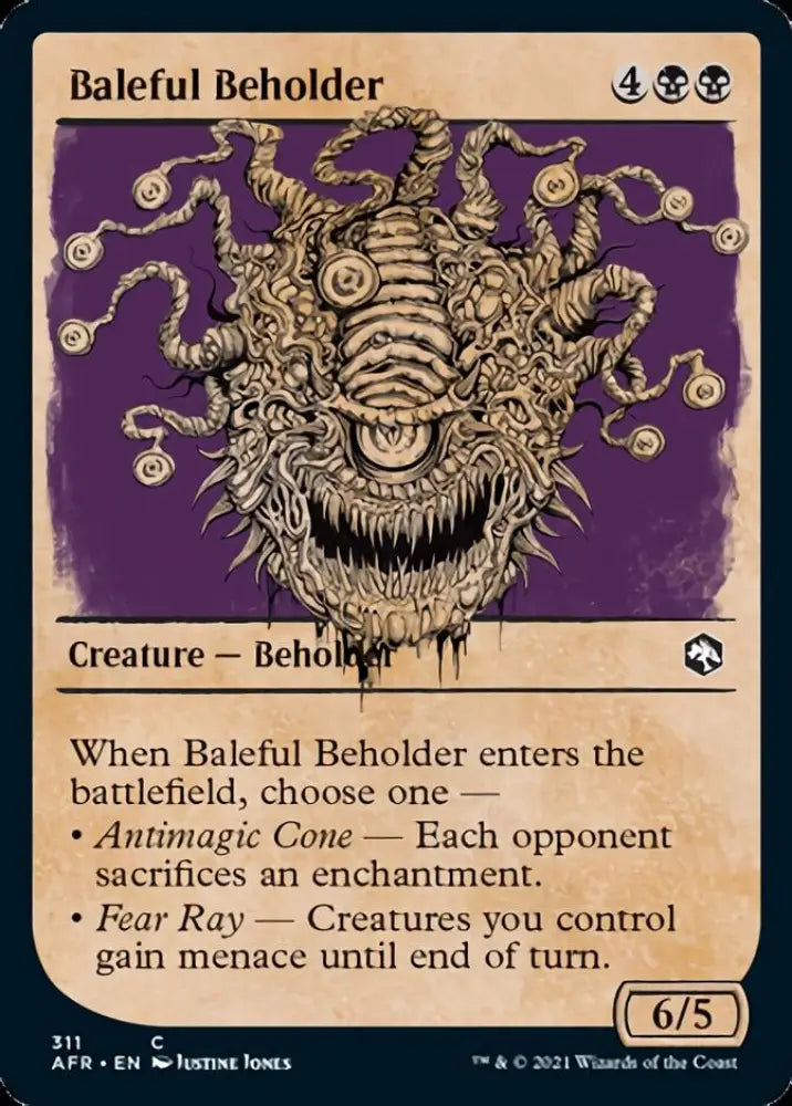 Baleful Beholder (Showcase) [Dungeons & Dragons: Adventures in the Forgotten Realms] - MTG Single