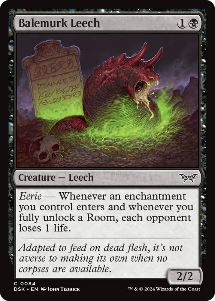 Balemurk Leech [Duskmourn: House of Horror] - MTG Single