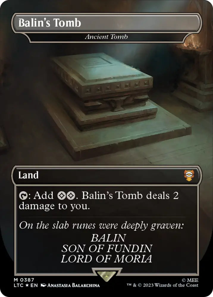 Balin’s Tomb - Ancient Tomb (Surge Foil Realms and Relics) [The Lord of the Rings: Tales of Middle-Earth Commander]