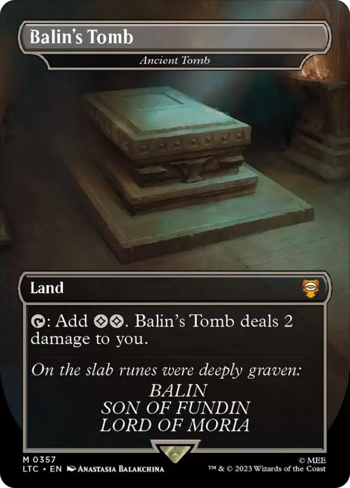 Balin’s Tomb - Ancient Tomb [The Lord of the Rings: Tales of Middle-Earth Commander] - MTG Single