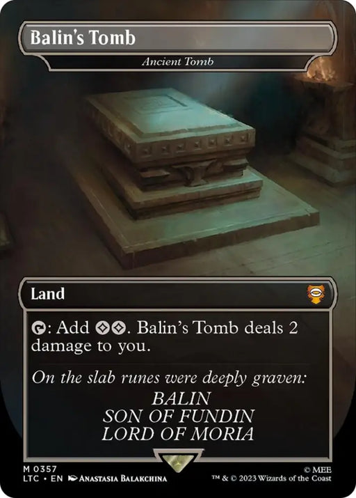 Balin’s Tomb - Ancient Tomb [The Lord of the Rings: Tales of Middle-Earth Commander] - MTG Single