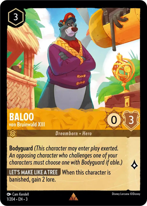 Baloo - von Bruinwald XIII (1/204) [Into the Inklands] - Lorcana Single