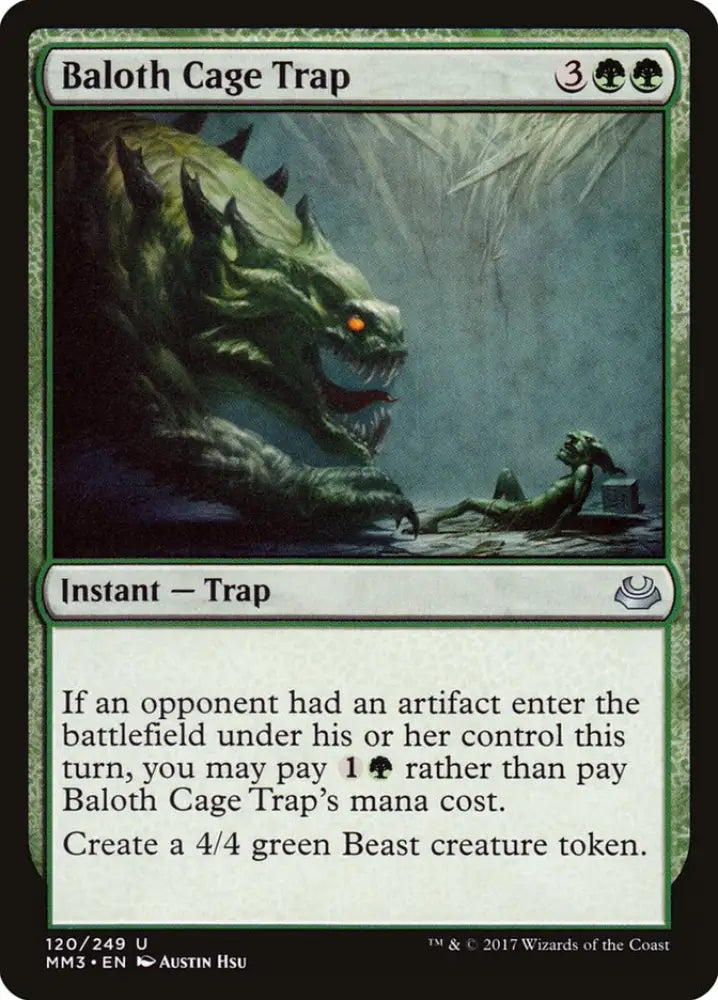 Baloth Cage Trap [Modern Masters 2017] - MTG Single