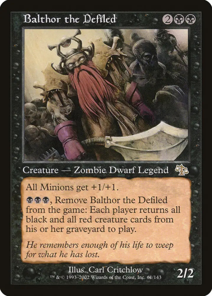 Balthor the Defiled [Judgment] - MTG Single