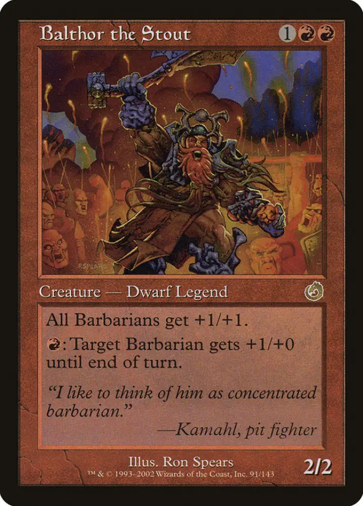 Balthor the Stout [Torment] - MTG Single