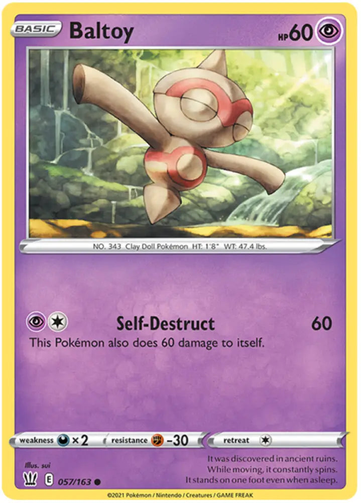 Baltoy (057/163) [Sword & Shield: Battle Styles] - Pokemon Single
