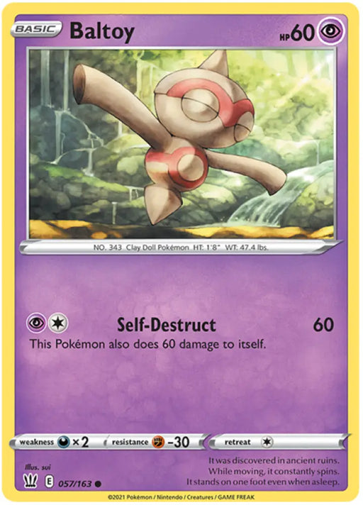 Baltoy (057/163) [Sword & Shield: Battle Styles] - Pokemon Single