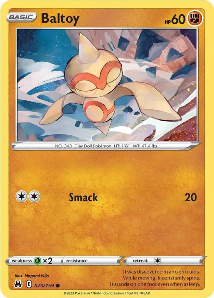 Baltoy (070/159) [Sword & Shield: Crown Zenith] - Pokemon Single