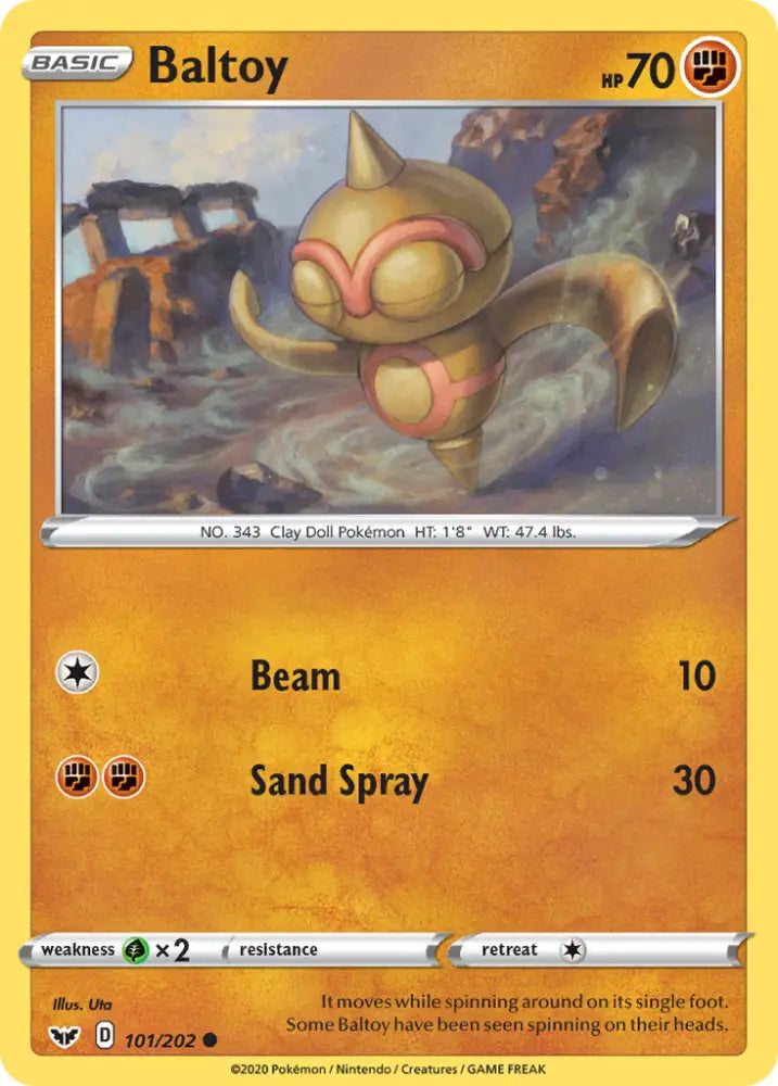 Baltoy (101/202) [Sword & Shield: Base Set] - Pokemon Single